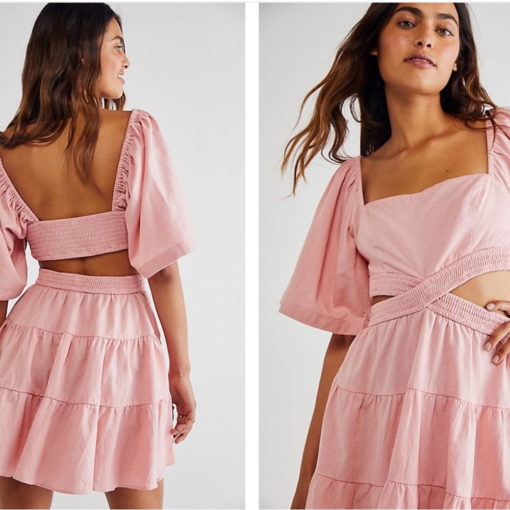 Free People Cross of Sunlight Mini Pink Size Small